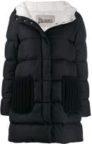 Thumbnail for your product : Herno padded coat with knit details