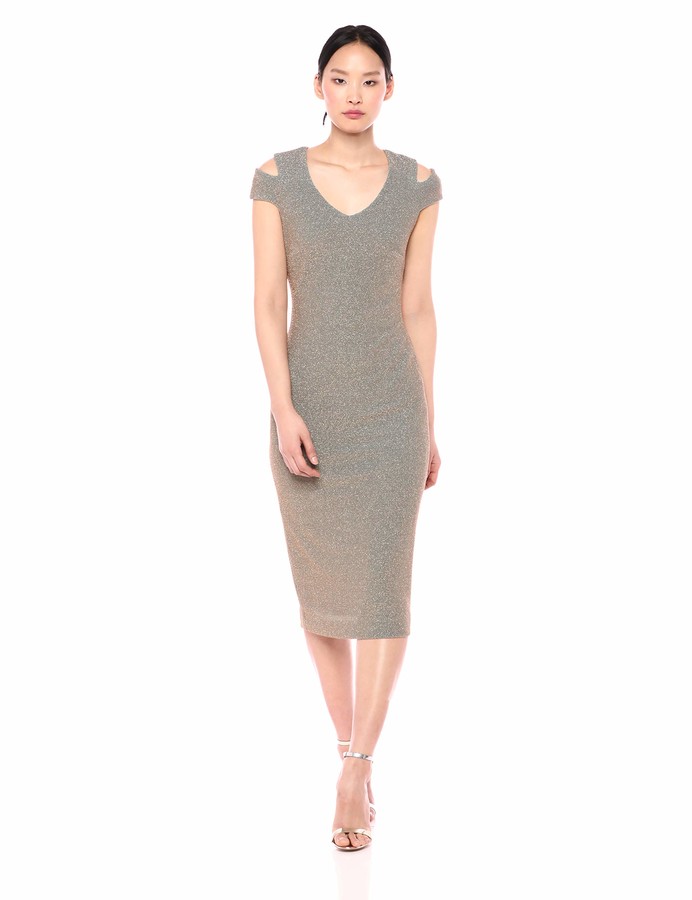 stretch bodycon midi dress