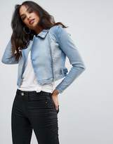 Thumbnail for your product : Forever Unique Cropped Denim Jacket