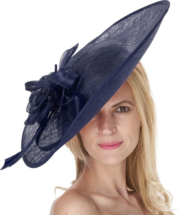 Caprilite 41cm Large Sinamay Hatinator Disc Saucer Brim Hat Fascinator