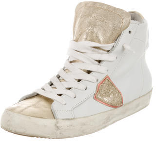 Philippe Model Leather High-Top Sneakers