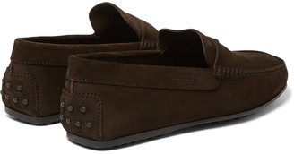 Tod's City Gommino Suede Loafers