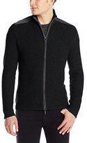 Thumbnail for your product : Kenneth Cole Men's Full Zip Sweater with Nylon Details