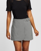 Thumbnail for your product : Review Women's Black Shorts - Louisiana Gingham Skort - Size One Size, 12 at The Iconic