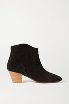 Thumbnail for your product : Isabel Marant Dicker Suede Cowboy Boots - Black - FR35