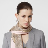 Thumbnail for your product : Burberry Monogram Print Silk Square Scarf