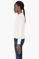 Thumbnail for your product : DSquared 1090 DSQUARED2 Cream Wool Cable Knit Sweater