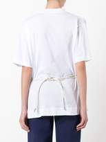 Thumbnail for your product : Marni poplin and jersey gathered top