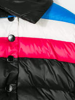 Thumbnail for your product : Diesel Kids striped padded jacket
