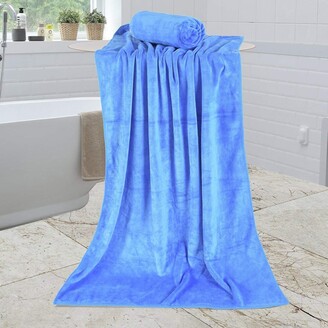 JML Bath Towels (2 Pack, 30x60), White Fleece Bath Towel, Luxury