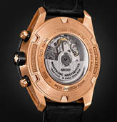 Thumbnail for your product : Montblanc TimeWalker Automatic Chronograph 43mm 18-Karat Red Gold, Ceramic and Leather Watch - Men - Black
