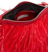Thumbnail for your product : Marques Almeida Feathered Leather Cross-body Bag - Red