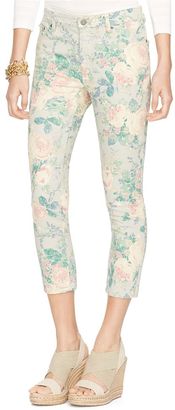 Lauren Ralph Lauren Floral-Print Cropped Straight-Leg Pants