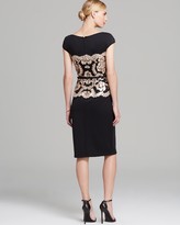 Thumbnail for your product : Tadashi Shoji Dress - Cap Sleeve Sequin Waist Belted Neoprene