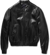 Thumbnail for your product : Jil Sander Caracas Leather Bomber Jacket