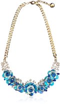 Thumbnail for your product : Shourouk Capri Blue Rosa Necklace w/Crystals and Sequins