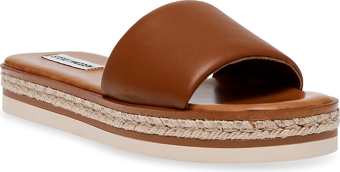 Steve Madden Women's Enough Slip On Espadrille Slide Sandals