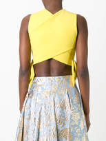 Thumbnail for your product : MSGM cropped bow detail top