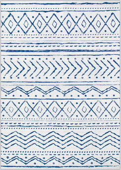 Dakota Fields Boho Washable Area Rugs Non-Slip Ultra-Thin Living Room Rugs Moroccan Print Indoor Carpet