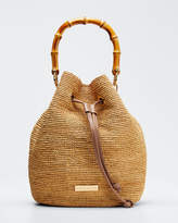 Thumbnail for your product : Heidi Klein Savannah Bay Raffia Bamboo Mini Bucket Bag