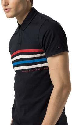 Tommy Hilfiger Men's Pieced Stripe Polo