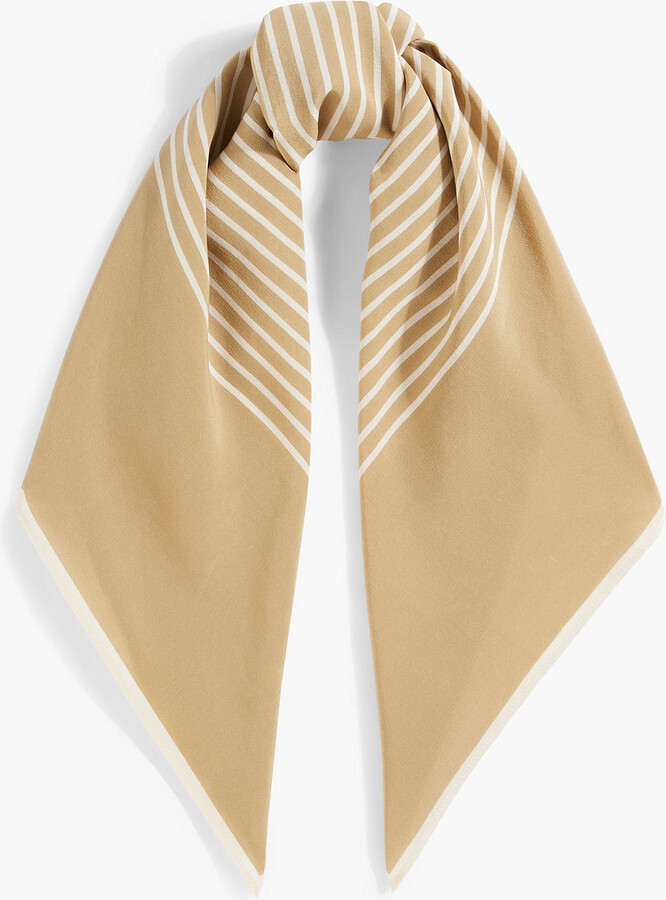 Printed silk scarf