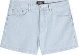 Thumbnail for your product : A.P.C. Striped Cotton Shorts