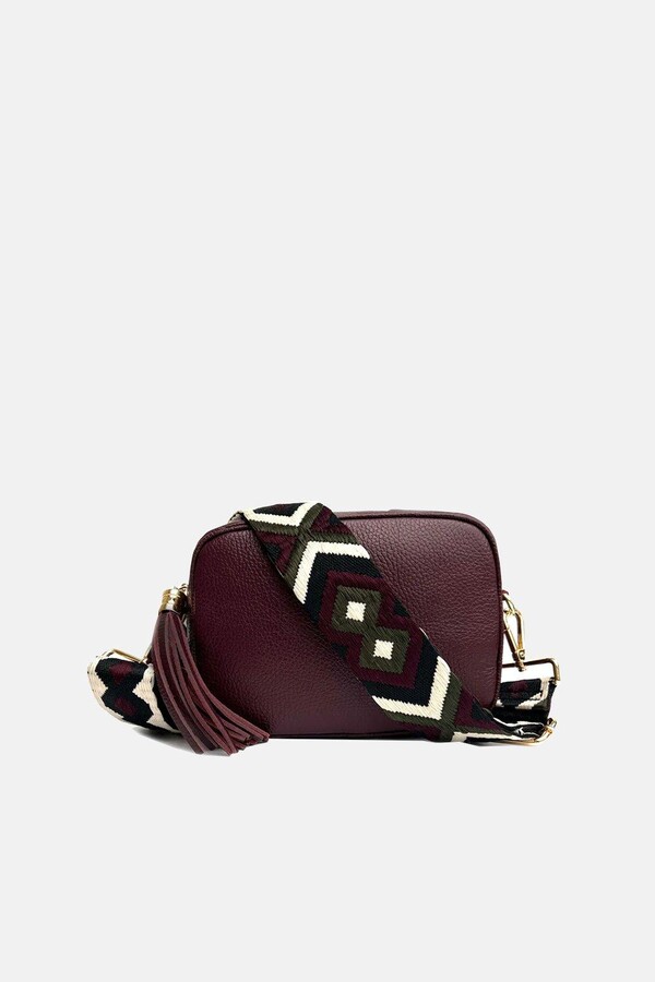 Apatchy London Leather Crossbody Bag With Diamond Port Strap - ShopStyle