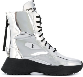 cheap silver boots