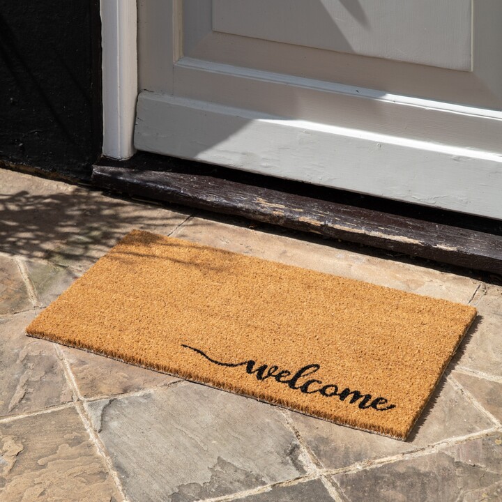 Cedar & Sage Script Coir Doormat Brown ShopStyle