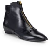Thumbnail for your product : Tod's Leather Front-Zip Ankle Boots