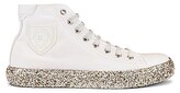Thumbnail for your product : Saint Laurent Bedford Gold Sole High Top Sneakers in White