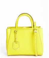 Thumbnail for your product : Fendi yellow leather '2Jours' petite convertible top handle bag