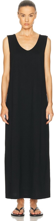 KHAITE Hall Dress in Black
