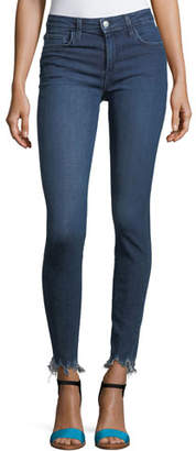Joe's Jeans The Icon Skinny-Leg Ankle Jeans with Raw-Edge Hem
