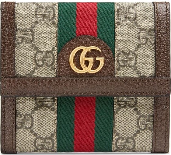 damp Høflig faktureres Gucci Ophidia GG french flap wallet - ShopStyle