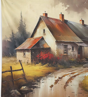 Red Barrel Studio - Landscape Wall Tapestry