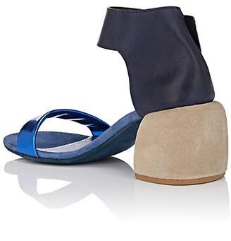 Marsèll Women's Leather Ankle-Strap Sandals - Blue