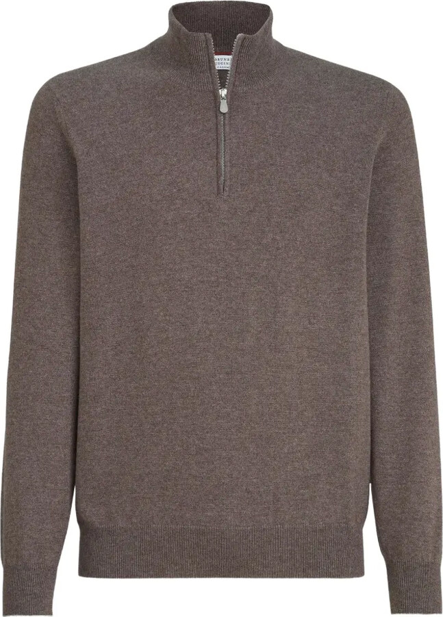 Brunello Cucinelli Half-Zip Sweater