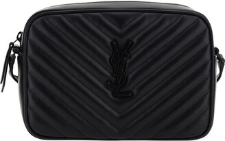 SAINT LAURENT YSL LOU Camera Shoulder Bag Black Calfskin Leather Gold  Hardware £650.00 - PicClick UK