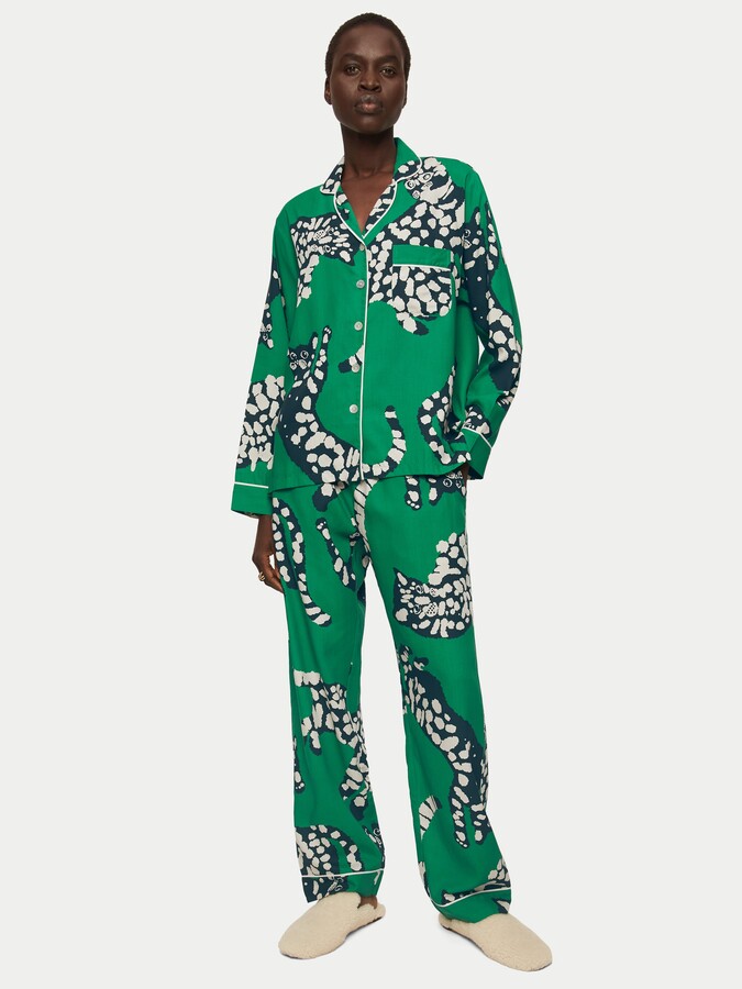 JigsawJigsaw Dancing Cats Modal Pyjama ShopStyle