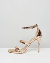 Thumbnail for your product : Miss Selfridge Metallic Multi Strap Barely There