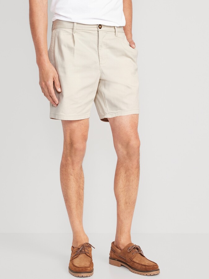 Old Navy Lived-In Straight Khaki Shorts for Men - 10-inch inseam - ShopStyle