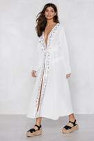 Thumbnail for your product : Nasty Gal Don't Worry Embroidered Cover-Up