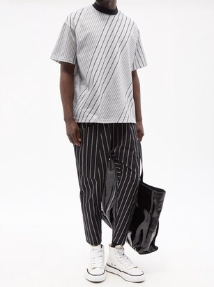 Noma t.d. Twist Striped Cotton-jersey T-shirt - Grey