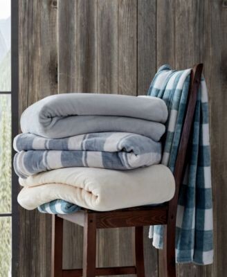 Eddie Bauer Ultra Soft Plush Fleece Blankets