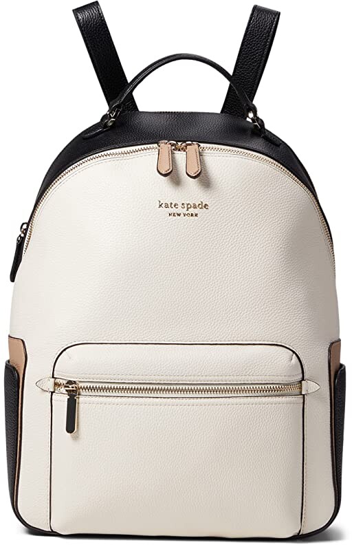 Kate Spade Hudson Color-Blocked Pebbled Leather Large Backpack - ShopStyle
