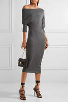 Thumbnail for your product : Tom Ford One-shoulder Cashmere And Silk-blend Midi Dress