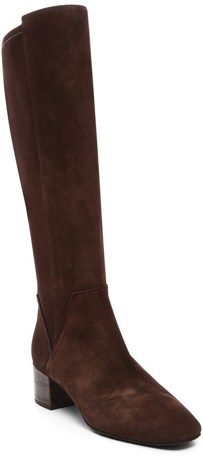Dark Brown Leather Boots Suede | Shop the world's largest collection of  fashion | ShopStyle