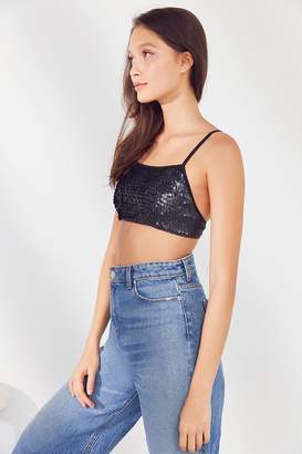 Out From Under Sequin Bra Top